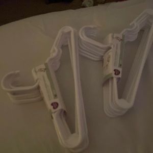 White baby hangers